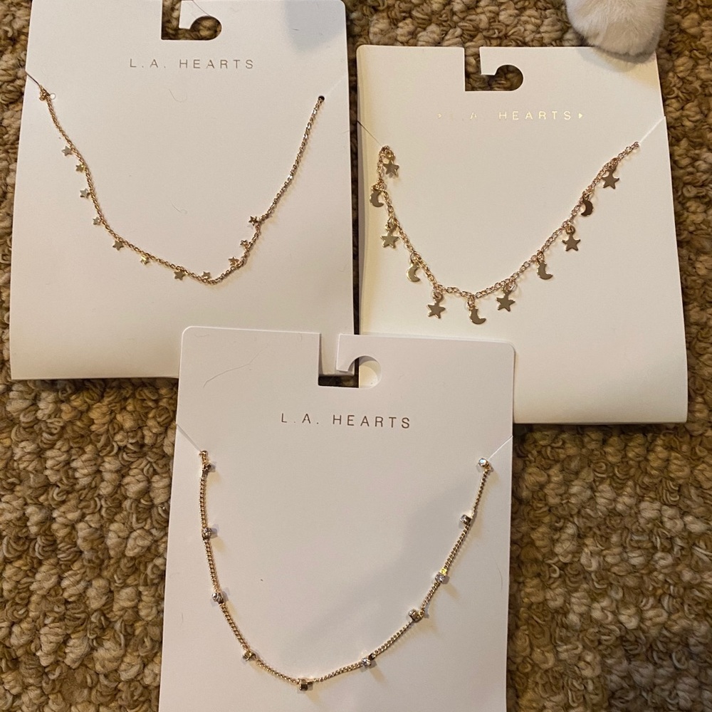 LA HEARTS CHOKER NECKLACES